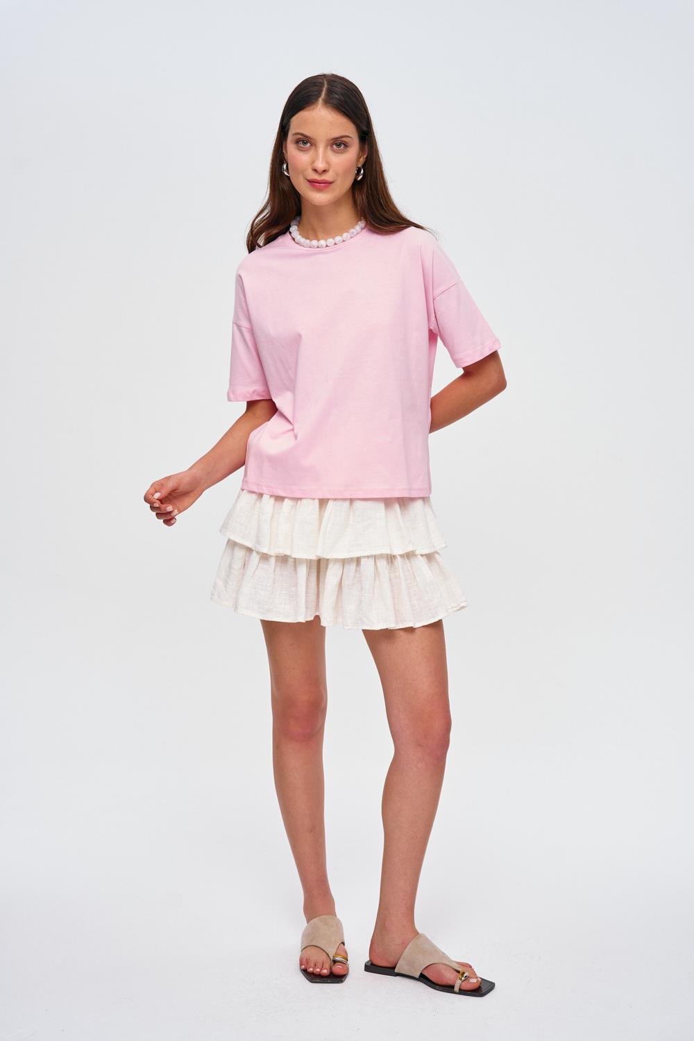 Rosa Basic-T-Shirt