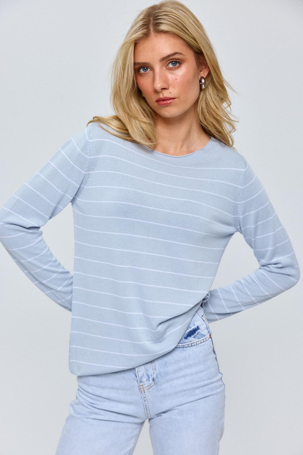 Skyline Gestreifte Strickbluse