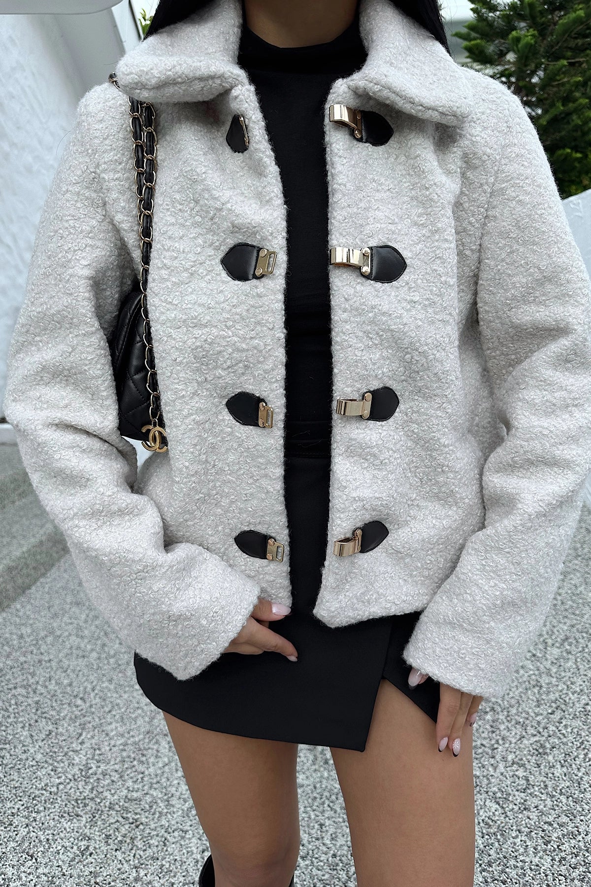 Coretta Creme Teddyjacke