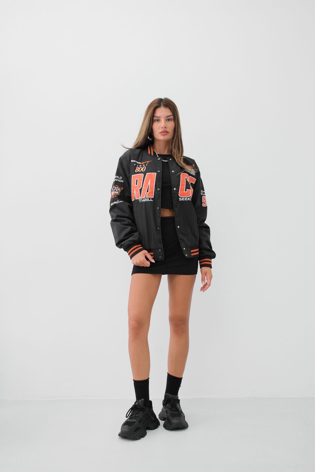 Übergroße Collegejacke „Victory Varsity“