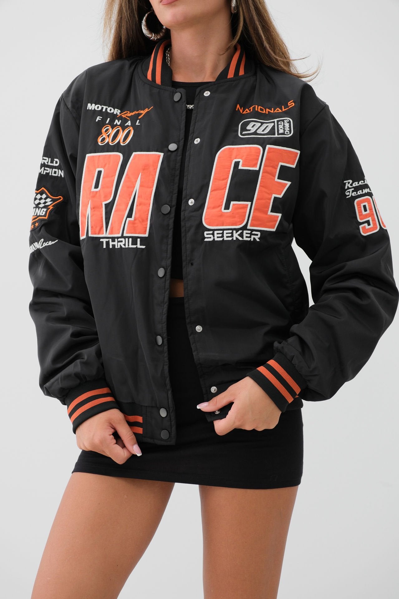 Übergroße Collegejacke „Victory Varsity“